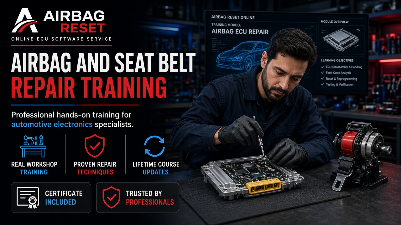 Airbag and seat belt repair training